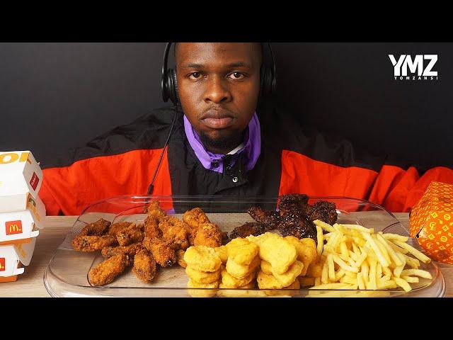 Hot Wings & Nuggets Mukbang! Chicken Licken, Mcdonalds, KFC | ASMR #ExtraLargeCravings