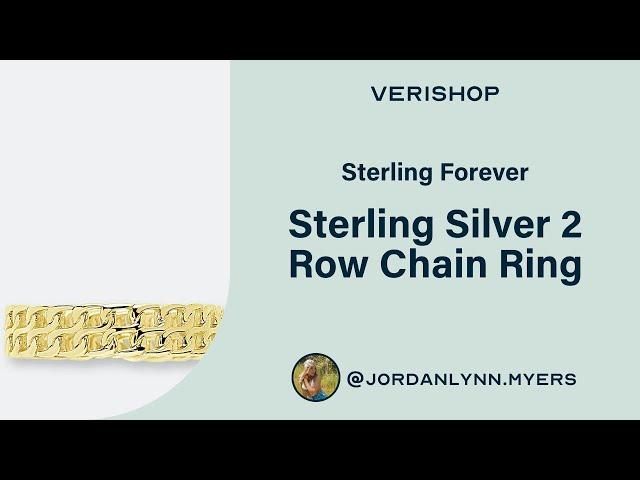 Sterling Forever Sterling Silver 2 Row Chain Ring Review