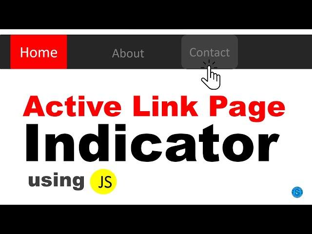 Active nav link indicator using JavaScript | Highlight current page in the navigation menu