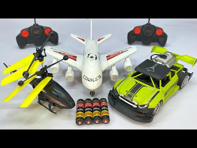 Best RadioControl RC Flying Helicopter with Rechargeable RC Airplane and RC Car Unboxing & Testing 