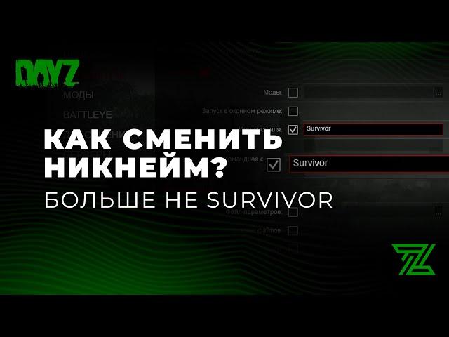 Как сменить никнейм в DayZ?