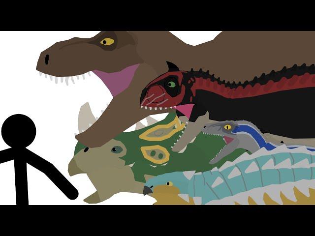 Pivot Dinosaurs vs Humans Animation #pivotanimator #dinosaur