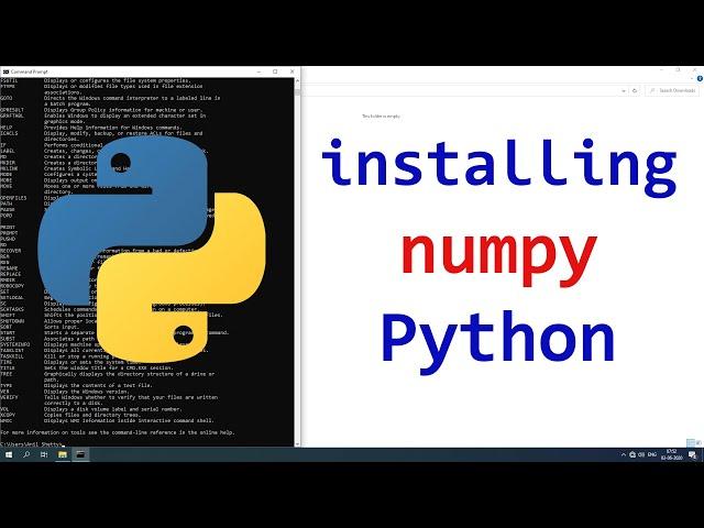 How to install NumPy for Python in Windows 10