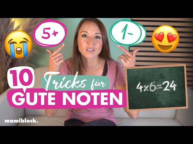 10 Tricks für GUTE NOTEN ab der Grundschule ‍ | Das Lernen lernen | mamiblock