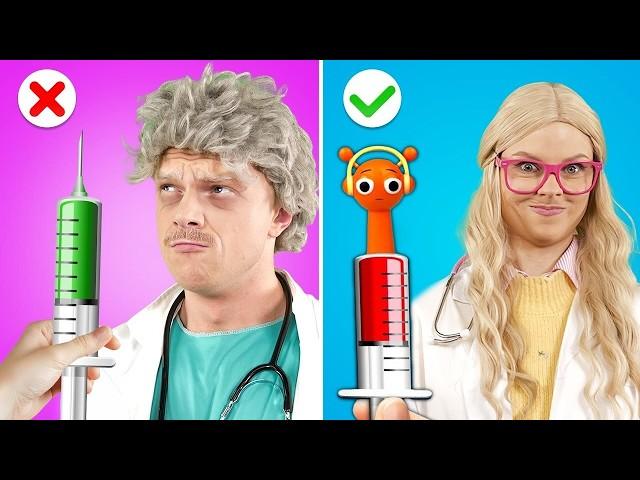 Surviving World's Worst Hospital - Good vs Bad Doctor! *Simple Parenting Hacks and Funny Moments*
