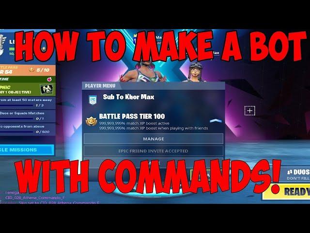 How to get a Real *FORTNITE LOBBY BOT* in Chapter 2! - NEW LOBBY BOT In Fortnite!