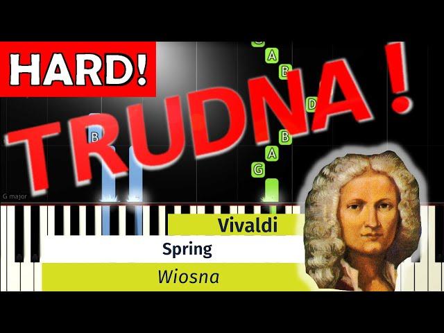  Wiosna (A. Vivaldi) - Piano Tutorial (TRUDNA! wersja)  NUTY W OPISIE 