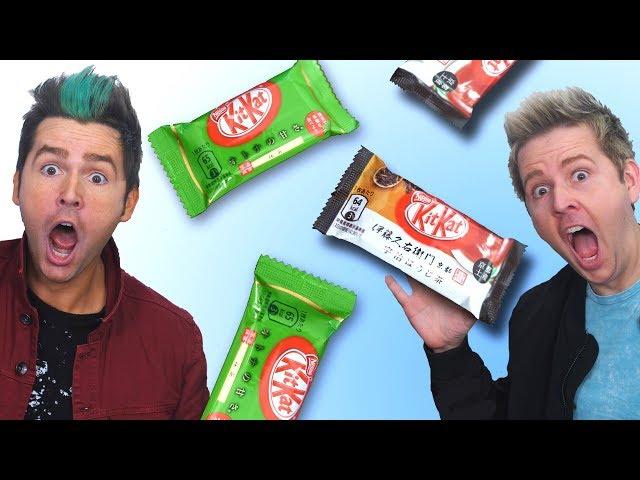 Trying Weird Kit Kat Flavors From Japan Challenge!