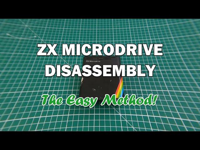 Sinclair ZX Microdrive Disassembly - The Easy Method