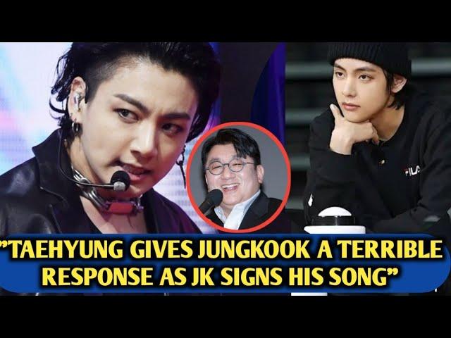 "Broken"BTS' Taehyung Gives A Shocking Response To Jungkook After He Signed His New Song.