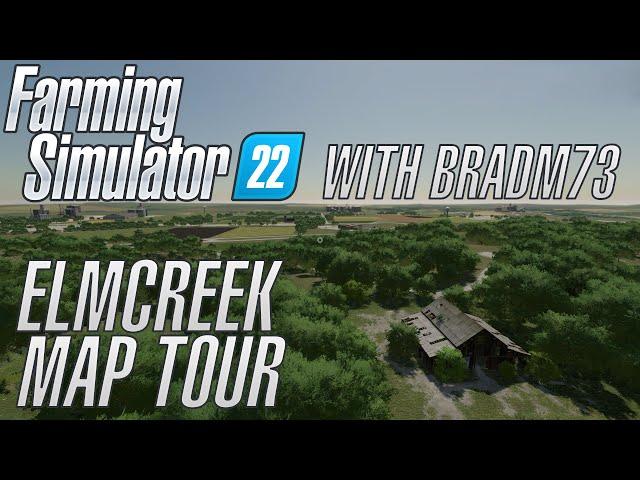 FARMING SIMULATOR 22 - ELMCREEK USA MAP TOUR!!!