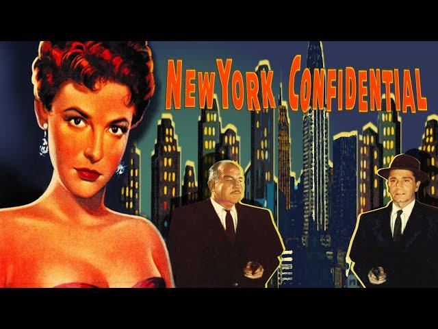 New York Confidential (1955) | Full Film Noir Movie | Broderick Crawford | Richard Conte