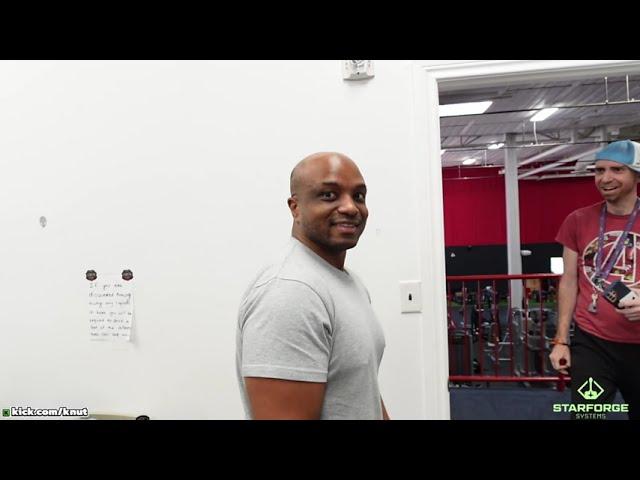 Lacari makes a new friend at Ironforge gym