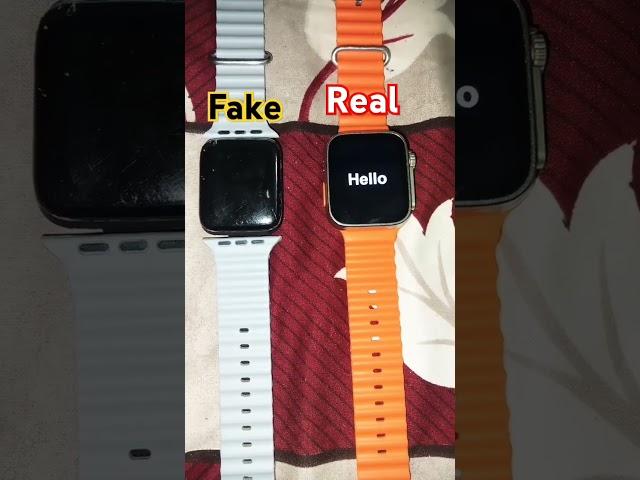 T800 Ultra smart ⏱️ Watch main Fake vs Real smart watch ⏱️ #smartdevice #appleproducts #applewatch