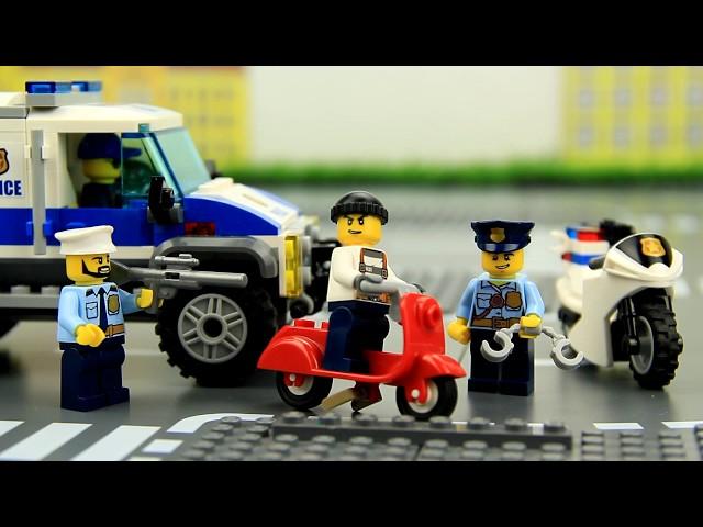 Lego City Police chase Theft of a Diamond Lego Story for Kids