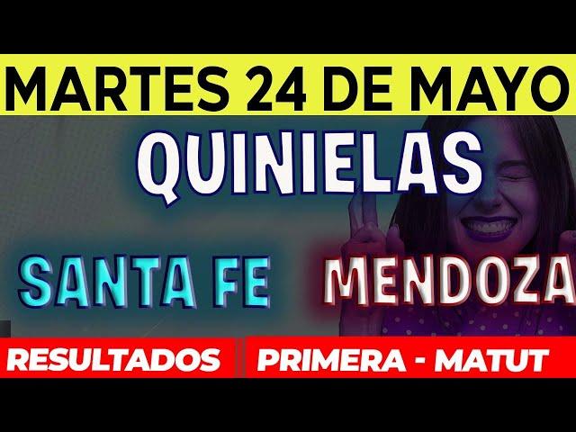 Quinielas Primera y matutina de Santa Fé y Mendoza, Martes 24 de Mayo