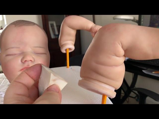 УРОКИ РЕБОРНИНГА . КУКЛЫ РЕБОРН. How to make your reborn doll . Плюс и минус закрепителя для РЕБОРН.