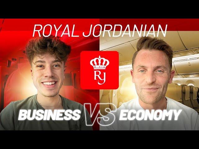 Is the ROYAL JORDANIAN 787 a hidden gem?! BUSINESS CLASS vs ECONOMY cabin comparison