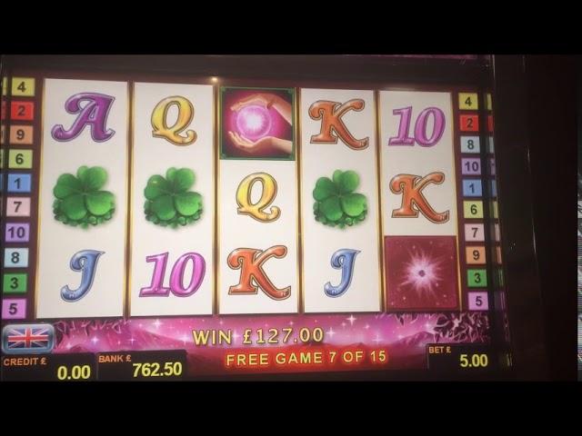 Big win on Dolphins Pearl and Lucky Lady's Charm with bonus at £5 max bet