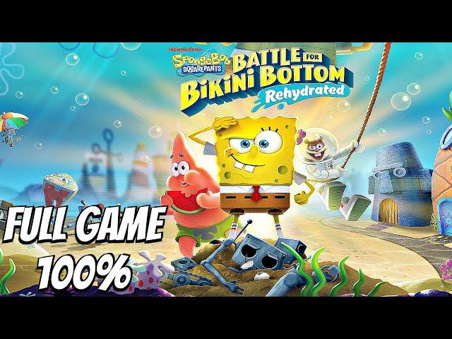 SpongeBob Battle for Bikini Bottom Rehydrated - Gameplay Walkthrough FULL GAME 100%