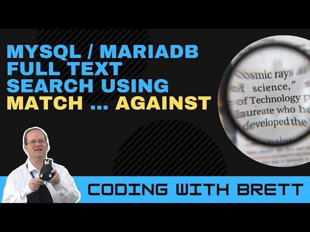 How to Query MySQL Full Text Search Using MATCH and AGAINST