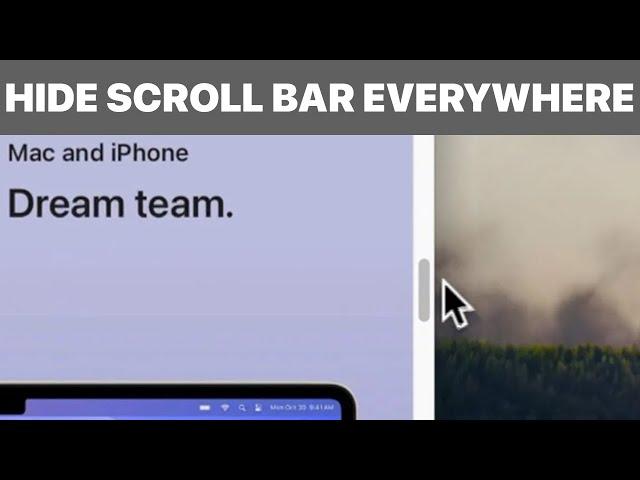 How to Show / Hide Scroll Bar on Mac (Tutorial)