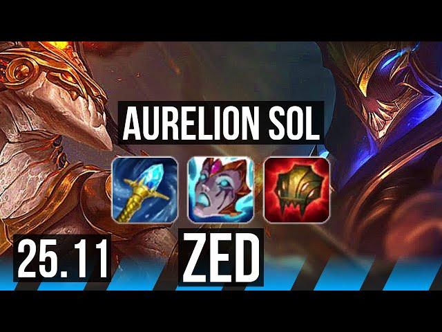 AURELION SOL vs ZED (MID) | 57k DMG, Dominating | EUW Master | 25.11