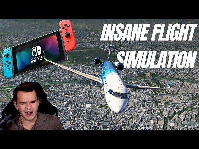 This NINTENDO SWITCH Flight Simulator Is CRAZY - Aerofly FS