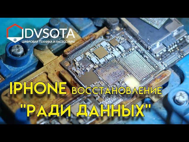 Восстановление iPhone после тотальных повреждений / сложный профессиональный ремонт Apple во Вл-ке