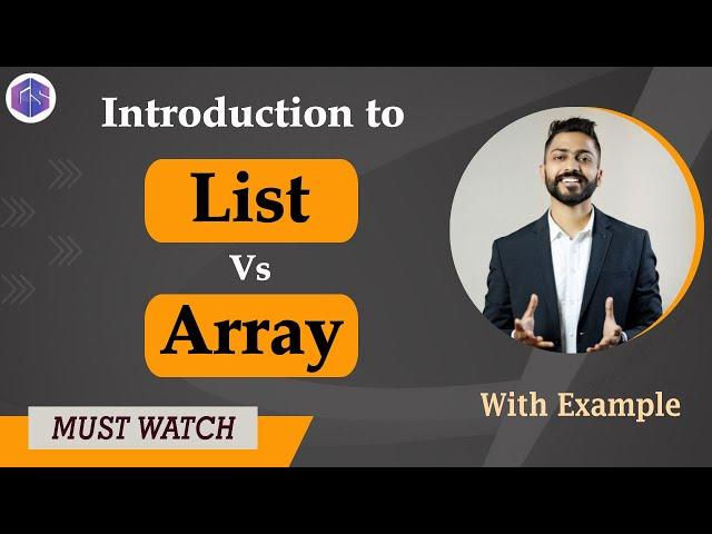 Lec-49: List vs Array in Python 