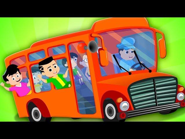 колеса на автобусе | рифмы для детей | The Wheels On The Bus