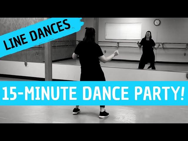 15-MINUTE DANCE PARTY - featuring Cupid Shuffle, Wobble, Cha Cha Slide | Easy & great for beginners!