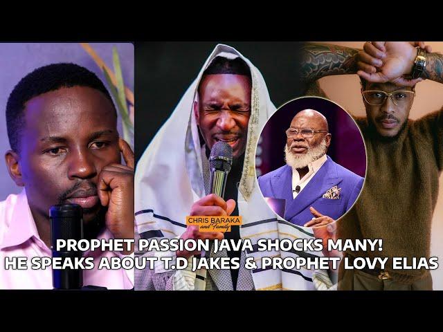 PROPHET PASSION JAVA SHOCKS MANY! HE SPEAKS ABOUT T.D JAKES,  PROPHET LOVY ELIAS #prophetlovyelias