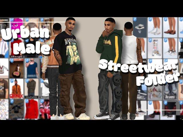 THE BEST Sims 4 FREE Male CC Folder Part 2: Urban Streetwear Lookbook + CC Links