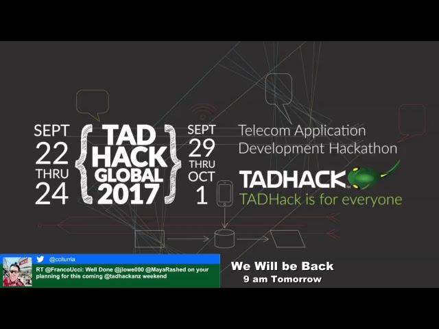 TADHack Global 2017 @ Brisbane on Saturday - Speaker Room