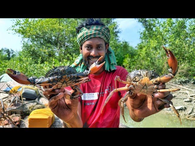 শীতের শুরুতে সব গ্রেট কাকড়া ধরে,নারকেলের দুধ দিয়ে মালাইকারি করে খেলাম!!!