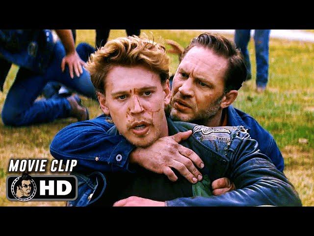 Biker Gang Fight Scene | THE BIKERIDERS (2024) Movie CLIP HD