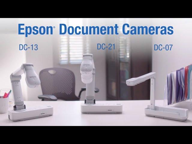 Epson DC-07, DC-13 and DC-21 Document Cameras | Take the Tour