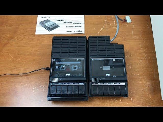 Sanyo M1540A cassette recorder restoration