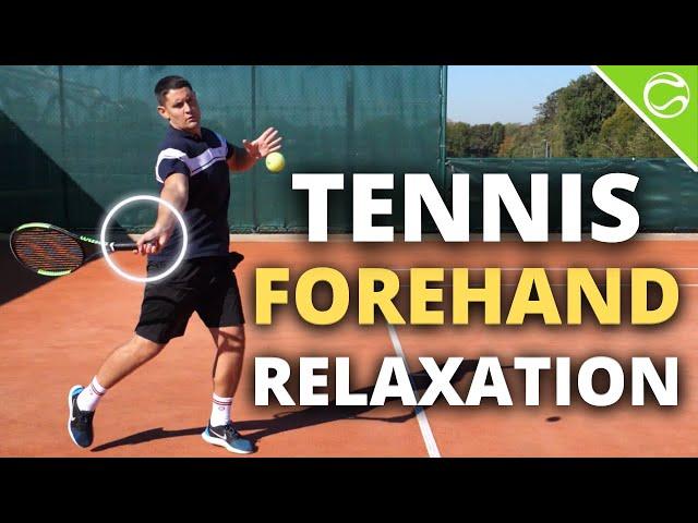 Tennis Forehand Tip - ONE Simple TRICK To Stay Loose & Relaxed