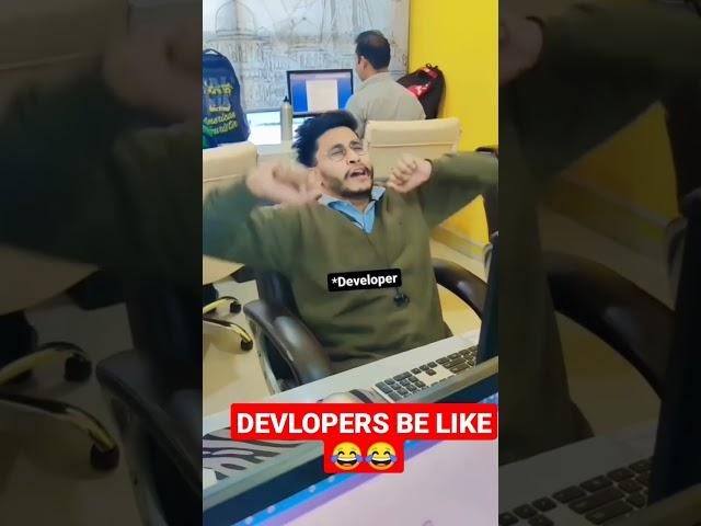 Developers while doing their project #viral #subscribe #interview