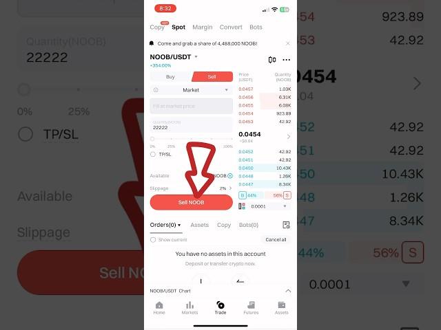 How to Sell Noob coin in Bitget wallet …. #crypto #telegram #bitget