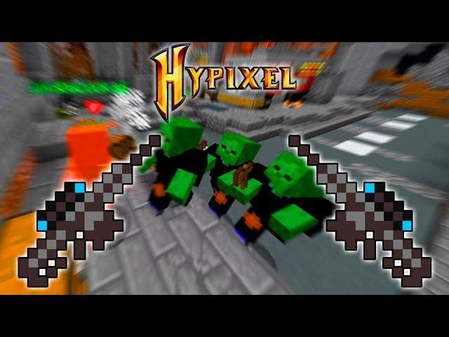 С ОРУЖИЕМ ПРОТИВ ЗОМБИ В МАЙНКРАФТ МИНИ-ИГРЕ НА HYPIXEL! ЗОМБИ АПОКАЛИПСИС!