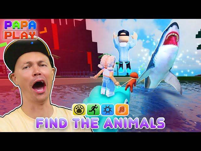 Нашел Мегалодона в Find The Animals