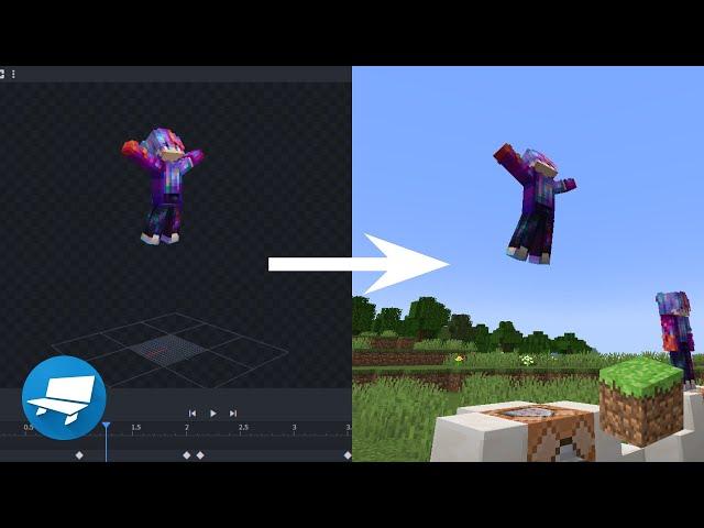 How to Make Custom Player Animations in Vanilla Minecraft - No mods whatsoever