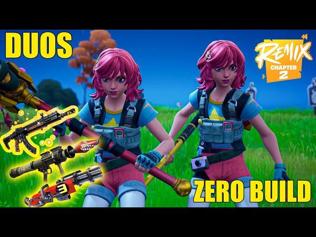 Undercover Skye Duo Gameplay Fortnite Chapter 2 Remix | Zero Build Duos!