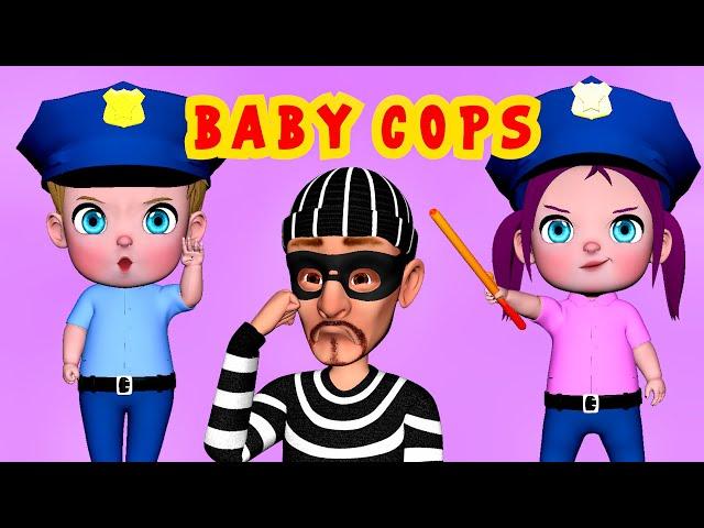 Baby Cops | Farfasha TV Kids Rhymes & Songs