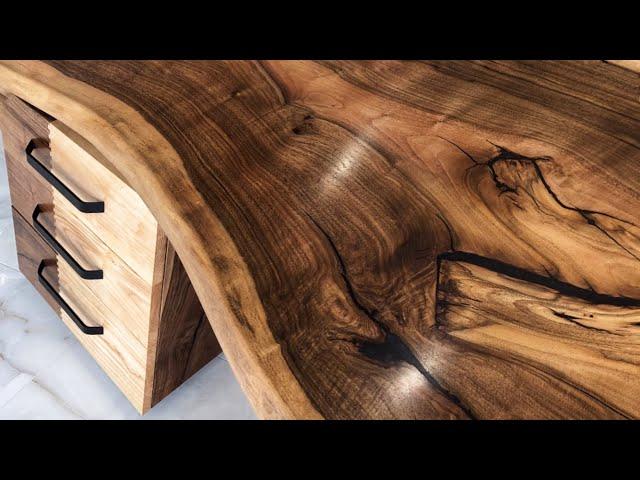 Epoxy Desk. How to make a dovetail joint box.