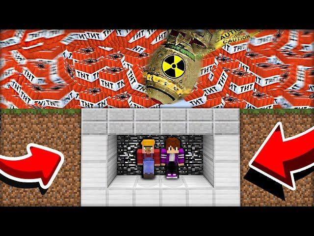 МЫ ПОСТРОИЛИ БУНКЕР ПОД МОИМ ДОМОМ В МАЙНКРАФТ 100% ТРОЛЛИНГ ЛОВУШКА MINECRAFT