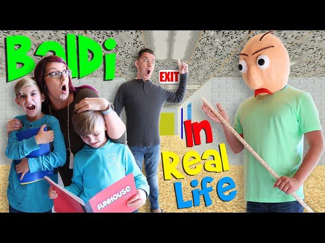 Baldi's Basics Game IN REAL LIFE!